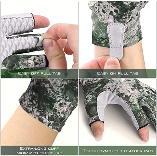 KastKing La Sal UPF50+ Fingerless Fishing Gloves, Men and Women - Image 2