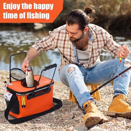 2 Pcs Fishing Bucket and Live Bait Aerator - Image 5