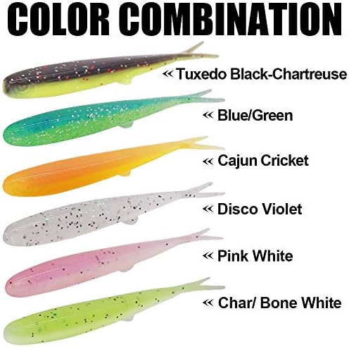 Crappie-Baits- Plastics-Jig-Heads-Kit-Shad-Minnow-Fishing-Lures-for Crappie-Panfish-Bluegill-40 &135 Piece Kit - Image 3