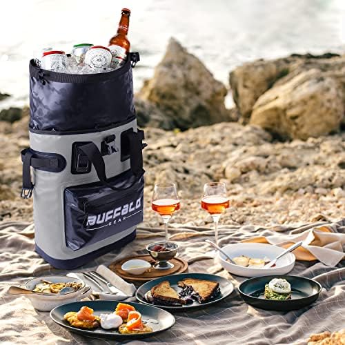 Buffalo Gear Cooler Backpack18L,30L Leakproof Camping Backpack Cooler Insulated Cooler for Picnic Beach Hiking Park Fishing - Image 2