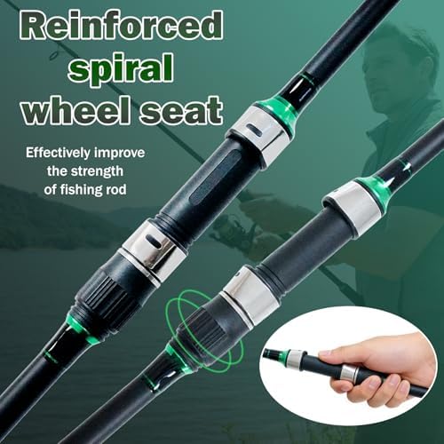 Surf Spinning Fishing Rod 9'-12', 3-Piece Carbon Fiber Saltwater Rod with 2 Identical Tips Lightweight High-Sensitivity Long-Cast Shore & Beach Casting Rod for Pier Surf Fishing - Image 4