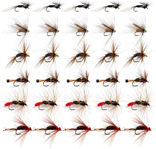 Goture Fly Fishing Flies Assortment Kit, Dry & Wet Flies Streamers Nymphs by Goture