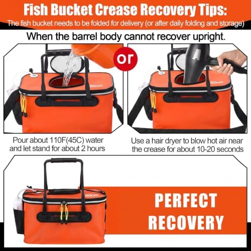 2 Pcs Fishing Bucket and Live Bait Aerator - Image 5