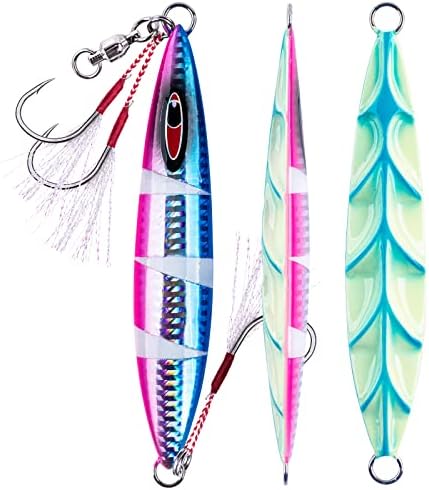 Goture Glow Slow Pitch Jigs,100g/150g/250g Fishing Jig Saltwater by Goture