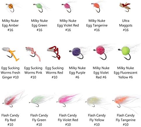 BASSDASH Fly Fishing Flies Kit Fly Assortment Trout Bass Fishing with Fly Box with Dry/Wet Flies, Nymphs, Streamers, Popper - Image 4