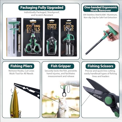 Goture Fishing Kits for Adult,Fishing Pole and Reel Combo, OpenSide Fishing Sling Tackle Storage Bag with 3 Tackle Boxes,Gift for Men - Image 6