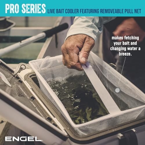 ENGEL Live Bait Cooler PRO for Fishing - Portable Minnow and Bait Bucket with Lithium-Ion Rechargeable Aerator - Image 5