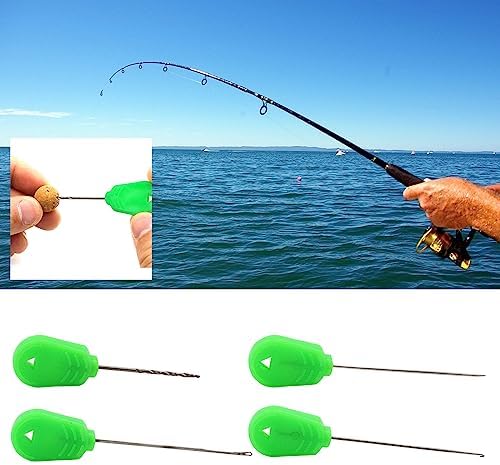 COOLHOOD 4 in 1 Baits Needle Baiting Tackle Rig Tools Carp Fishing Baits Equipment Stainless Steel Fishing Rigging Baits Needle Multifunctional Fishing Tool Set - Image 2