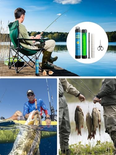 Realure 5m PVA Mesh Bait Bag Kit with Scissors, 18/25/37/44mm Fast Melt Water Soluble Mesh Refill, Carp & Catfish Fishing Accessories with Funnel & Plunger for Boilie Pellet Bait - Image 7