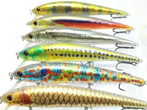Minnow Crankbait for Bass Fishing Bass Lure Jerkbait Fishing Lures and Tackle Box by wLure