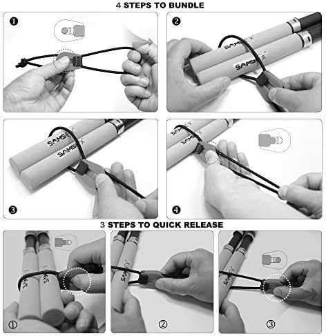 SAMSFX Fishing Belt, Stretchy Fishing Rods Ties Rod Wraps - Image 5