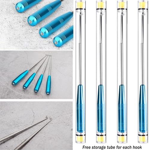 Fish Hook Remover Tool, Fishing Hook Quick Removal Descending Device, Fishing Gear Security Equipment Kits, Hook Extractor Accessories Detacher Tools with 4PCS Storage Tube - Image 2