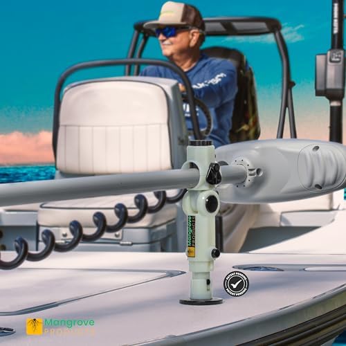 Gen3 Adjustable Trolling Motor Stabilizer, Vertical Adjust, Fitment for Minn Kota, Rhodan, Garmin, No Drilling, Shock Absorber, Boat Accessories, Trolling Motor Support - Image 3