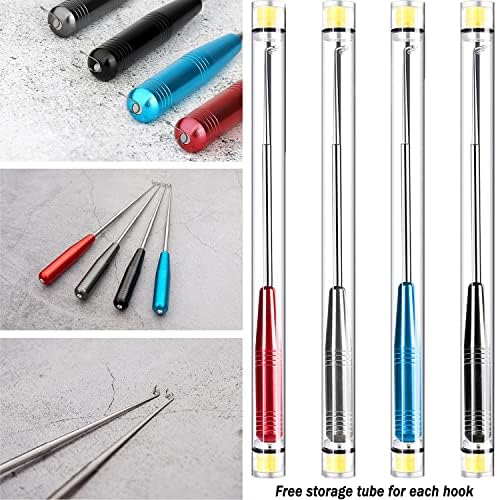 Fish Hook Remover Tool, Fishing Hook Quick Removal Descending Device, Fishing Gear Security Equipment Kits, Hook Extractor Accessories Detacher Tools with 4PCS Storage Tube - Image 2