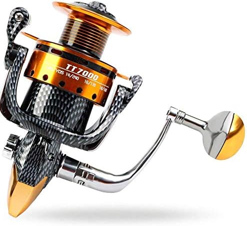 Burning Shark Fishing Reels- 12+1 BB, Light and Smooth Spinning Reels, Powerful Carbon Fiber Drag, Saltwater and Freshwater Fishing - Image 4