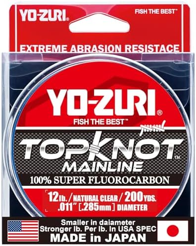 Yo-Zuri Topknot Mainline Natural Clear 200 Yards Fluorocarbon Fishing Line by DUEL