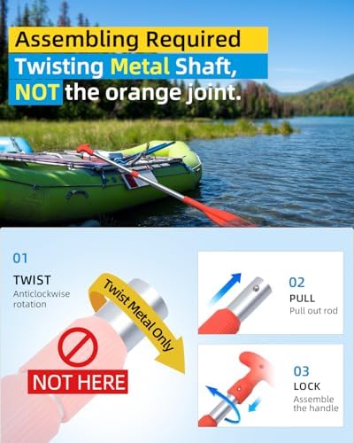 OCEANBROAD Emergency Paddle 21''-42''(Assembling Required)/26''-54'' - Image 3