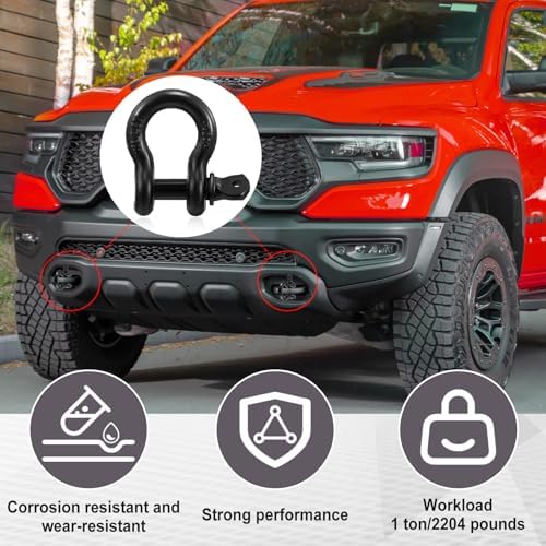 30 Pack 3/8" D Ring Shackle Heavy Duty with Screw Pin Galvanized Coating for Rigging Tow Strap Winch Off Road Truck Vehicle Recovery - Image 4