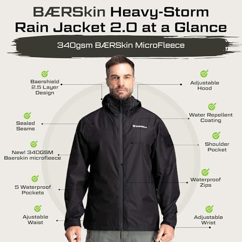 BÆRSkin Heavy-Storm Waterproof Rain Jacket 2.0 - Image 3