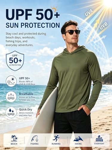 ZITY Men's Lightweight Pullover Hoodie UPF 50+ Fishing Shirts Sweatshirt - Image 3