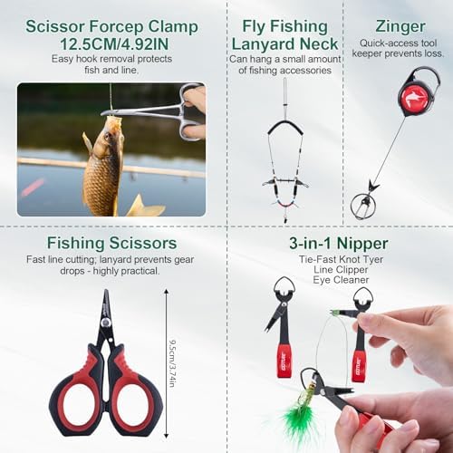 Goture Fly Fishing Kit & Gear Bag, 9FT Fly Rod and Reel Combo - Image 6