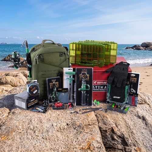 Goture Fishing Kits for Adult,Fishing Pole and Reel Combo, OpenSide Fishing Sling Tackle Storage Bag with 3 Tackle Boxes,Gift for Men - Image 2