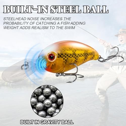 Fishing Lures Shallow Deep Diving Swimbait Crankbait Fishing Wobble Multi Jointed Hard Baits for Bass Trout Freshwater and Saltwater - Image 3