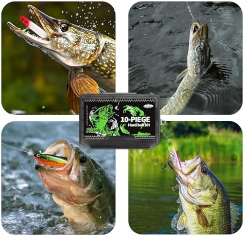 FONMANG Fishing Lures - Tackle Box with Tackle Included, Fishing Kit with VIBs, Frogs, Minnows, Soft Baits, Hooks & Weights Accessories, Freshwater Lure Kit for Bass Walleye Trout - Image 6
