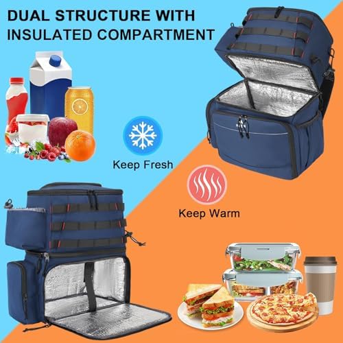 MATEIN Fishing Backpack, Tackle Storage Bag with Rod Holders & Cooler - Image 3