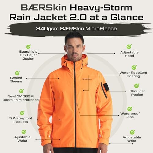 BÆRSkin Heavy-Storm Waterproof Rain Jacket 2.0 - Image 3
