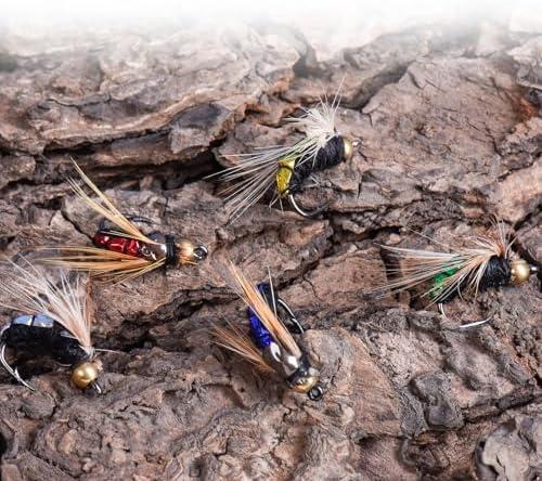 Pack of 50 Fly Fishing Nymph Flies Assortment Wet Fly for Trout with Fly Box - Image 3