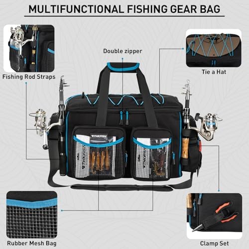 THKFISH Waterproof Large Fishing Tackle Bag for 3600/3700 Tackle Box - Image 3