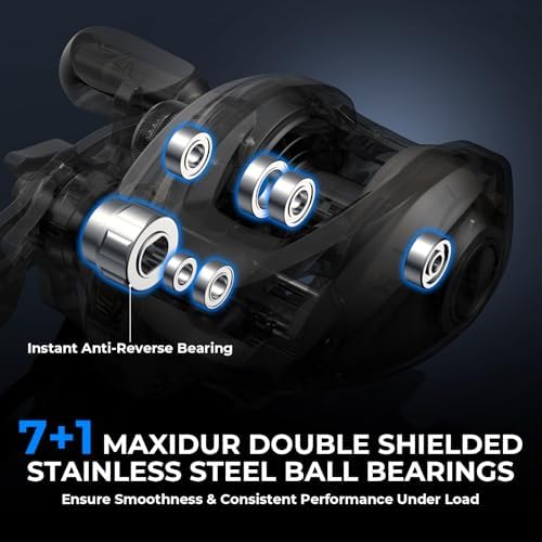 KastKing Megatron 100&200 Baitcasting Reels, Low Profile, High Capacity - Image 5