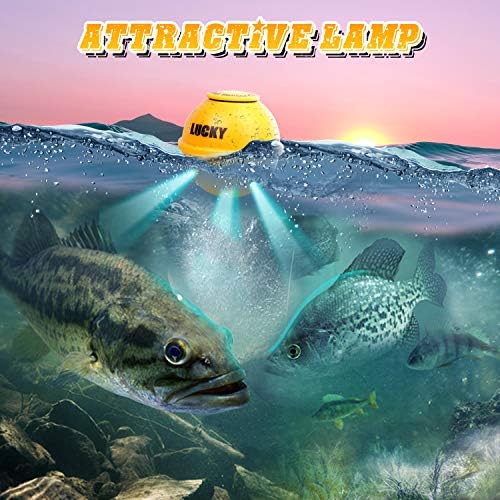 LUCKY Portable Sonar Fish Finder Boat Depth Fishing Fish Finders Waterproof Handheld Wireless Fishing Finder Kayak Transducer Depth Finders for Ice Fishing Sea - Image 5