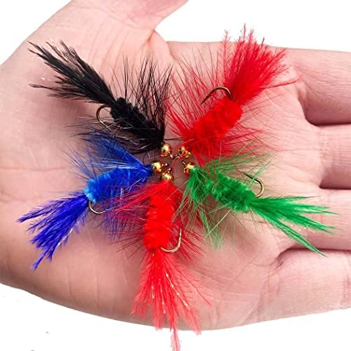 10Pcs Wooly Bugger Fly Fishing Flies for Trout, Bass and Salmon-Streamer Assortment Wet Flies - Image 3