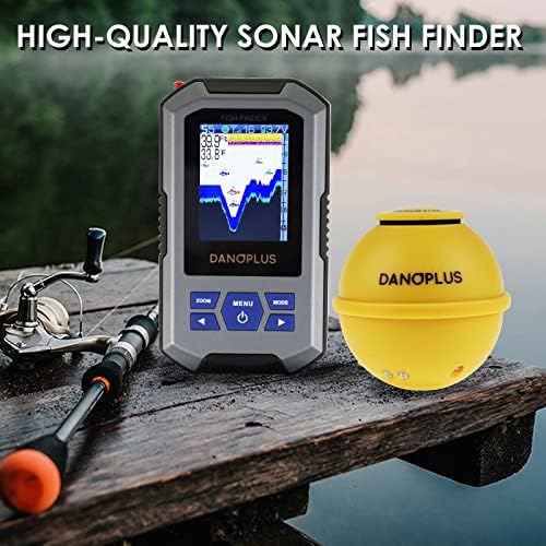 Portable Fish Finder Large HD Display Wireless Depth Finders for Boats with 147 feet Depth Detection Sensor, Rechargeable Castable Fish Finder Display Fish, Temp - Image 4