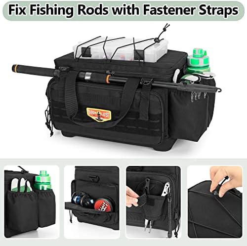 GOBUROS Fishing Tackle Bag, Soft Fish Tackle Storage Bag(NO Tackle Boxes) - Image 3