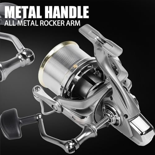 Heavy Duty Spinning Reel Metal Body with CNC Machined Spool 55LB Max Drag 8/10+1 BB Ultra Smooth 4.1/4.6/4.8:1 High Speed Gear Ratio Saltwater Freshwater Fishing Reel for 8000 to 16000 Series - Image 5