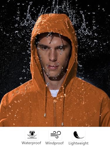UIQUR Mens Rain Jacket Raincoat Waterproof Windbreaker - Image 4