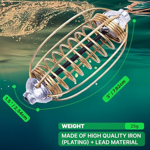 10pcs Spring Fishing Feeder Carp Сrucian Bream Tackle Cage - Image 2