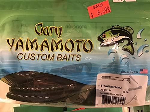 Yamamoto 5.5" Swimming Senko Soft Worm Paddle Tail Fishing Swim Bait Lures - 7 Pack by YamamotoBaits