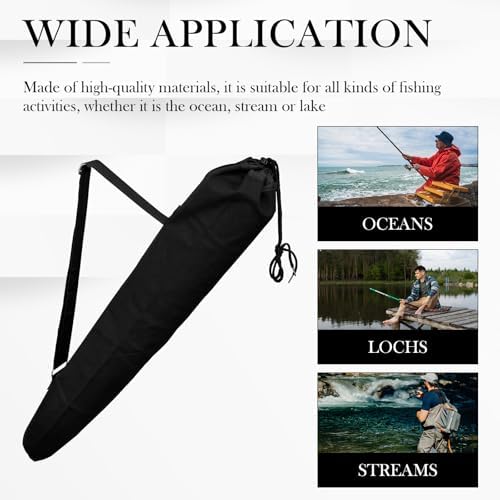 Fishing Rod Bag, Portable Fishing Pole Case, Pole Cover for Fishing Gear and Equipment, 31.4 x 7.4 x 0.4Inch - Image 4