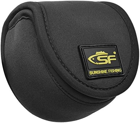SF Fly Fishing Reel Cover Case Pouch or Fly Reel Black Fit 7/8 wt by SUNSHINEFISHING
