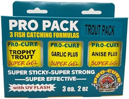 Pro Pack Trout is a Perfect Mix of scents to Help Anglers of All Skill Levels Catch More Trout. by Pro-Cure