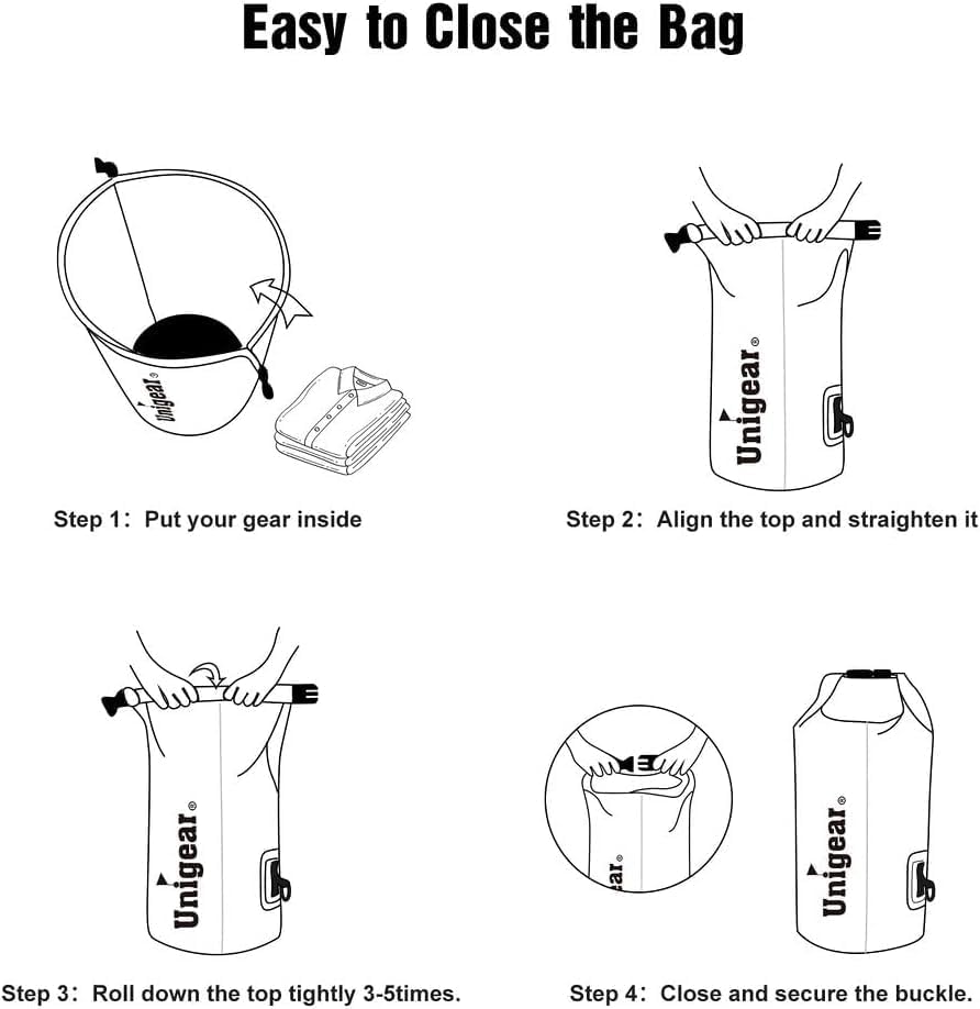 Unigear Floating Waterproof Dry Bag for Kayaking, 2L/5L/10L/20L/30L/40L - Image 5