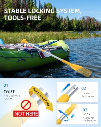 OCEANBROAD Emergency Paddle 21''-42''(Assembling Required)/26''-54'' - Image 3