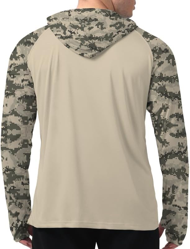 Men's UPF 50+ Sun Protection Hoodie, Long Sleeve Fishing Shirt - Image 3