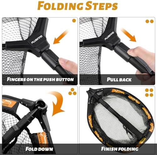 PLUSINNO Fishing Net Fish Floating Landing Net with Handle - Image 5