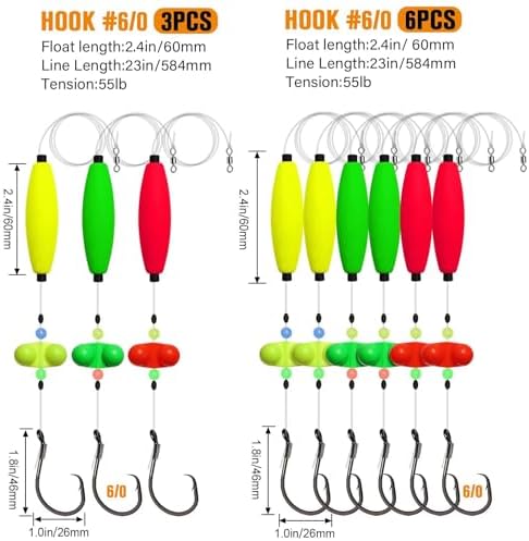 Dovesun Catfish Rig Santee Cooper Rig Catfish Takedown Rig for Bank Fishing - Image 6