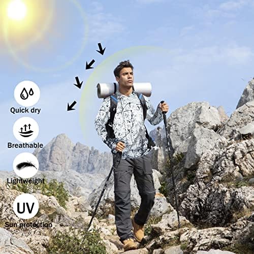 Men's UPF 50+ Sun Protection Hoodie, Long Sleeve Fishing Shirt - Image 5
